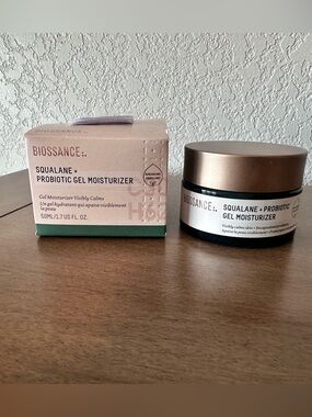 BIOSSANCE Squalane + Probiotic Gel Moisturizer For Face 1.69 fl oz NIB SEALED